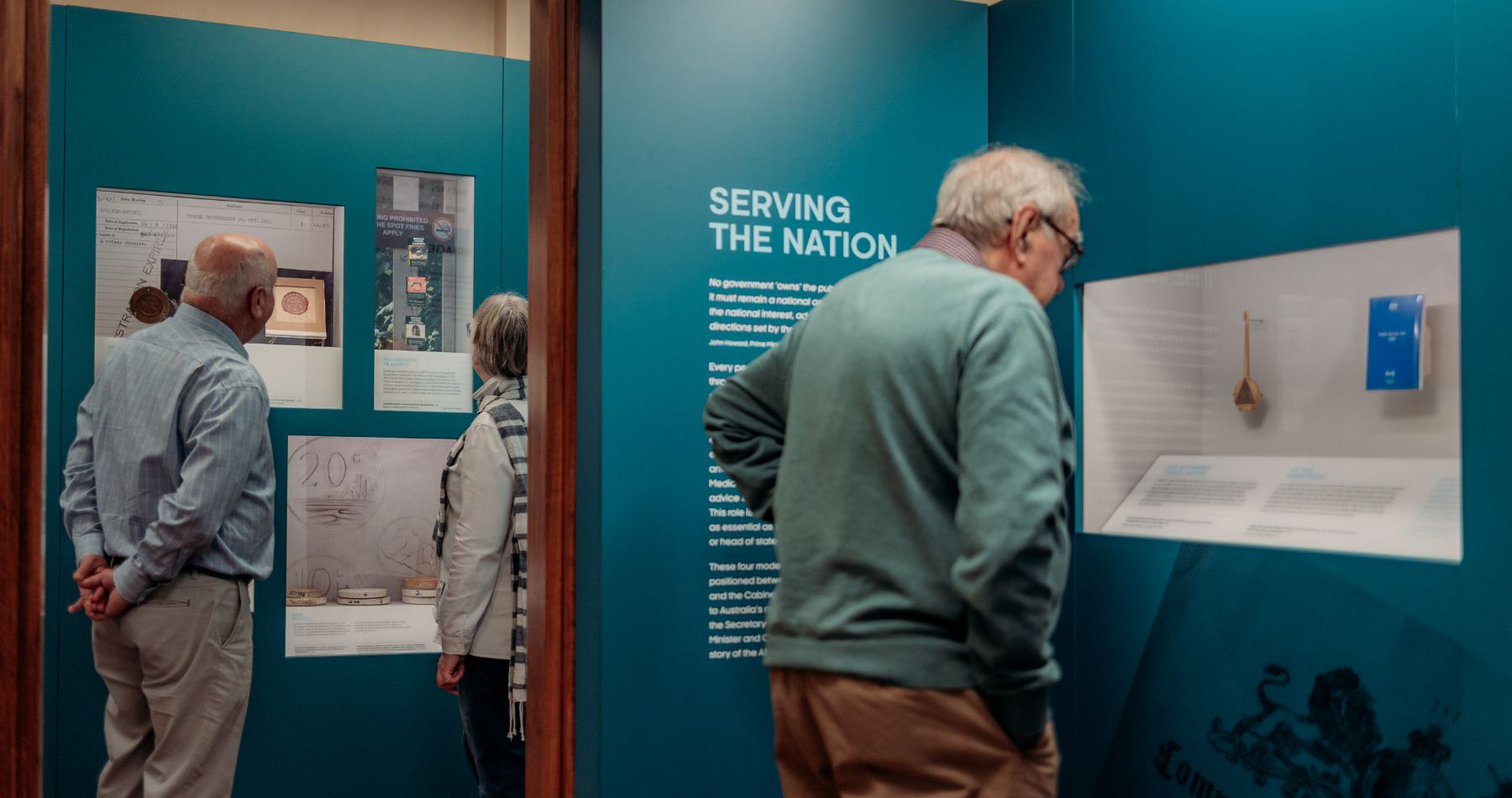 Visitors admiring the exhibition Visitors admiring the exhibition