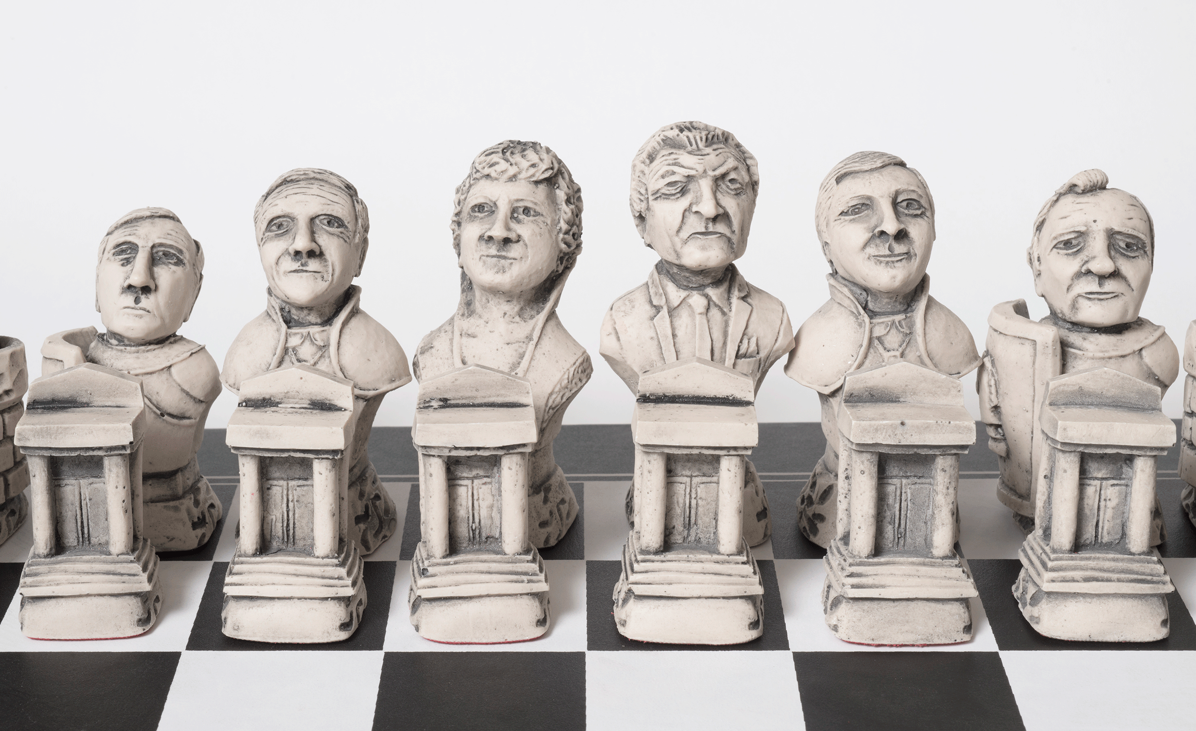 Political chess set by Douglas Pearce Political chess set by Douglas Pearce